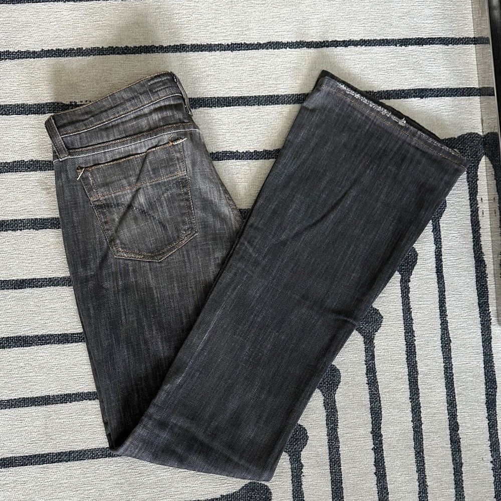 Joe's Jeans Charcoal Denim low rise boot cut